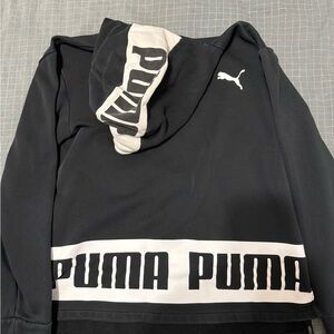 Puma Charcoal Hoodie with Logo